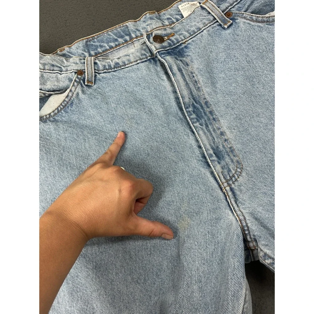Levi's 550 Jeans Mens 38x34 Light Blue Relaxed Tapered Leg Denim Mexico